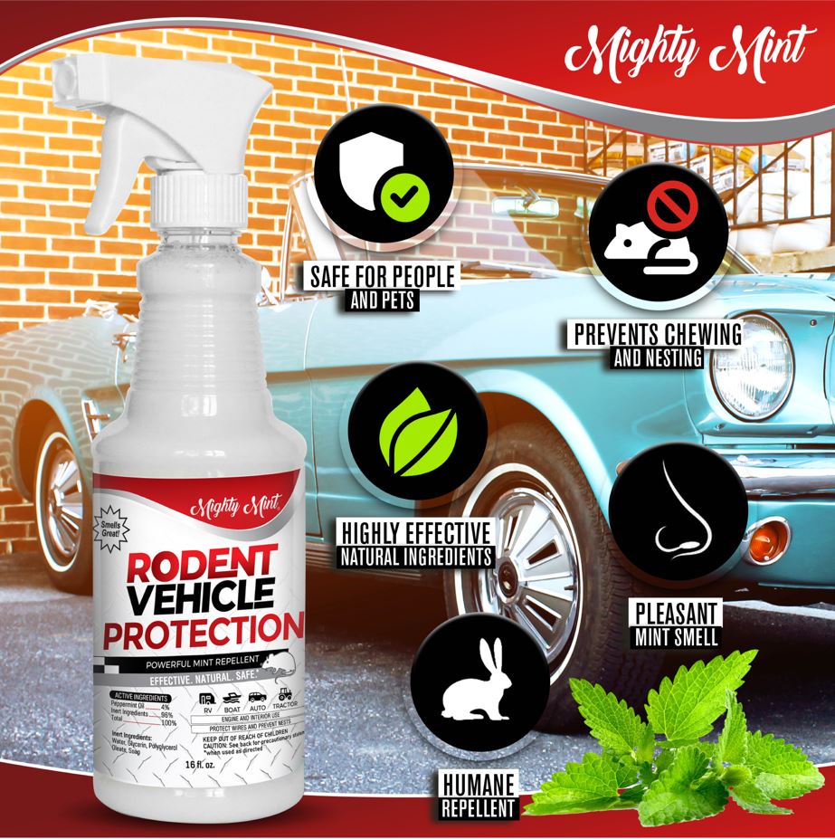 
                  
                    Mighty Mint Vehicle Rodent Repellent - Peppermint Spray - 16 oz
                  
                