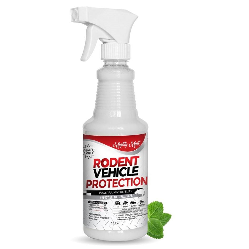 Mighty Mint Vehicle Rodent Repellent - Peppermint Spray - 16 oz