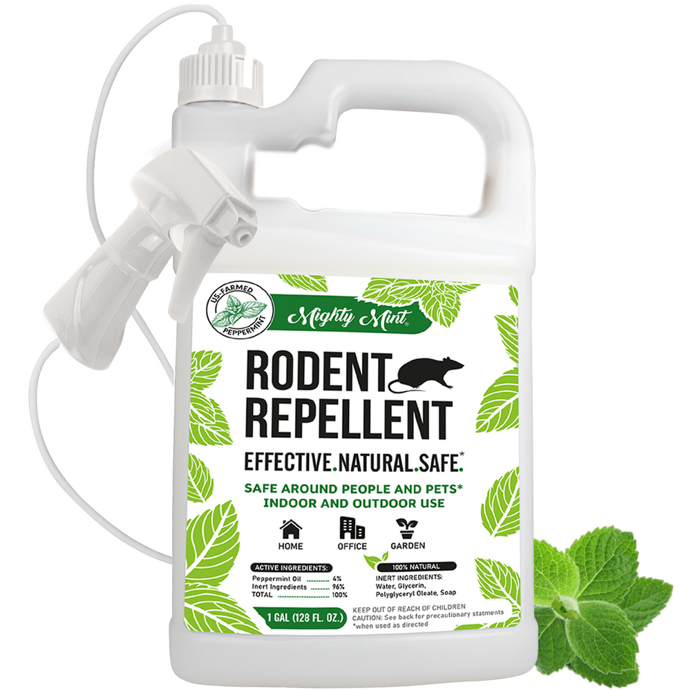 Mighty Mint Rodent Repellent - Peppermint Spray - 128 oz